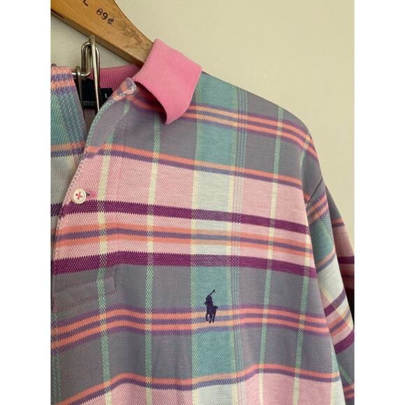 Polo Ralph Lauren Other - Vintage Polo Ralph Lauren Shirt Men Large L Plaid Short Sleeve USA Made 90s